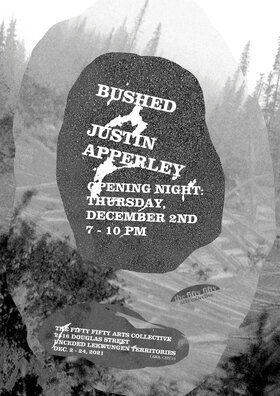 Bushed: Justin Apperley - May 5th @ the fifty fifty arts collective