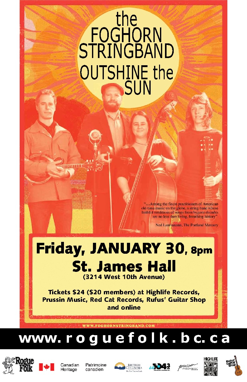 Foghorn Stringband @ St. James Community Hall - Jan 30, 2015