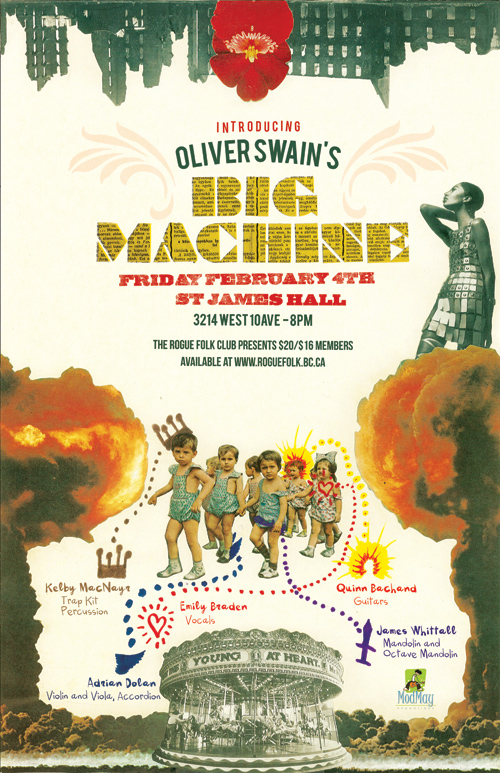 Oliver Swain's BIG MACHINE @ St. James Community Hall - Feb 04, 2011