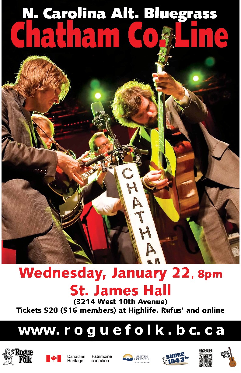 Chatham County Line @ St. James Community Hall Jan 22 2014 - Jun 22nd @ St. James Community Hall