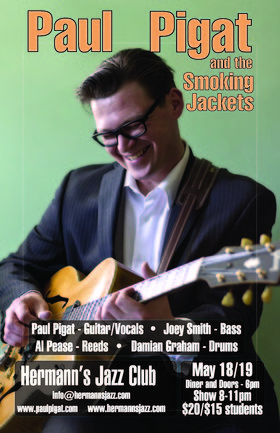 Paul Pigat and the Smoking Jackets @ Hermann's Jazz Club May 17 2019 - Jun 5th @ Hermann's Jazz Club