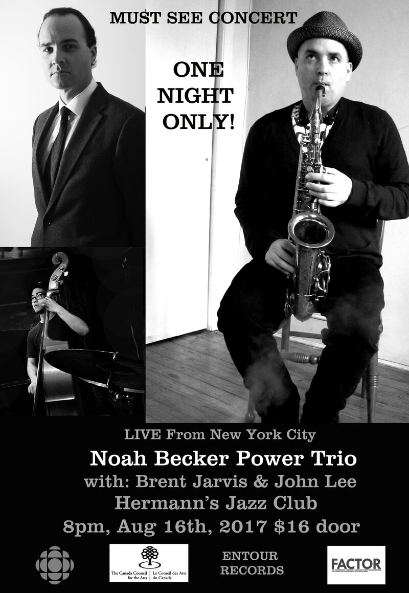 Noah Becker Power Trio @ Hermann's Jazz Club Aug 16 2017 - Jun 6th @ Hermann's Jazz Club