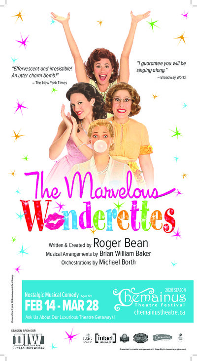 The Marvelous Wonderettes @ Chemainus Theatre Festival Mar 28 2020 - Jun 4th @ Chemainus Theatre Festival