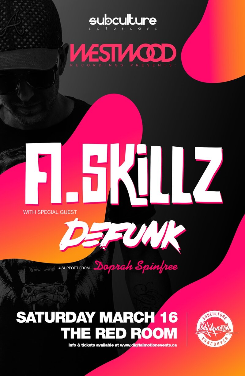 A. Skillz, Defunk @ The Red Room Mar 16 2019 - May 6th @ The Red Room