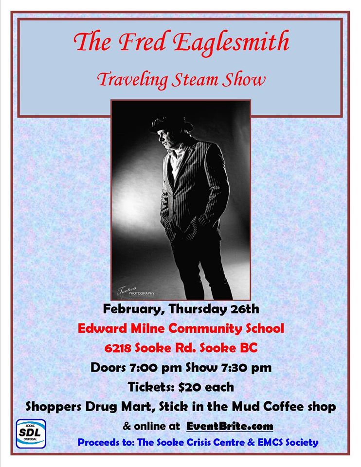 The Fred Eaglesmith Travelling Steam Show @ EMCS Theatre - Sooke - Feb 26, 2015