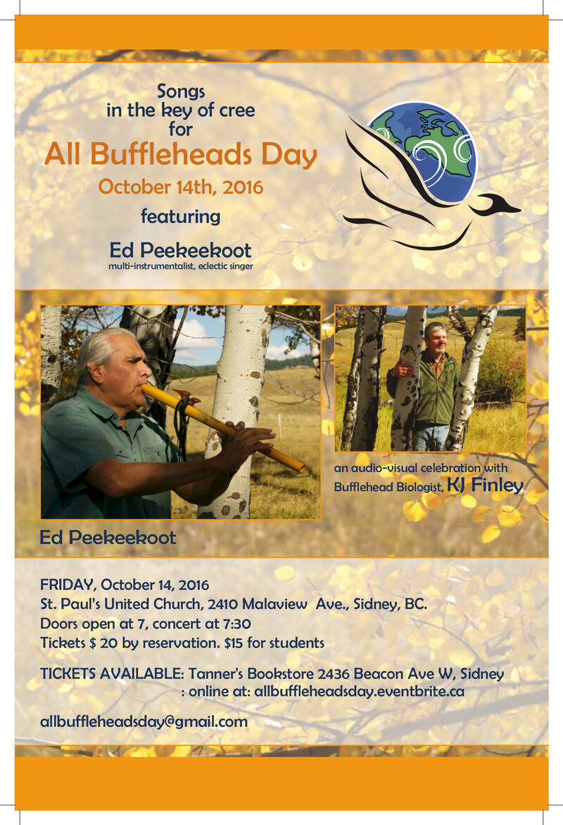 All Buffleheads Day: Ed Peekeekoot , KJ Finley  @ St Paul's United Church Oct 14 2016 - May 1st @ St Paul's United Church
