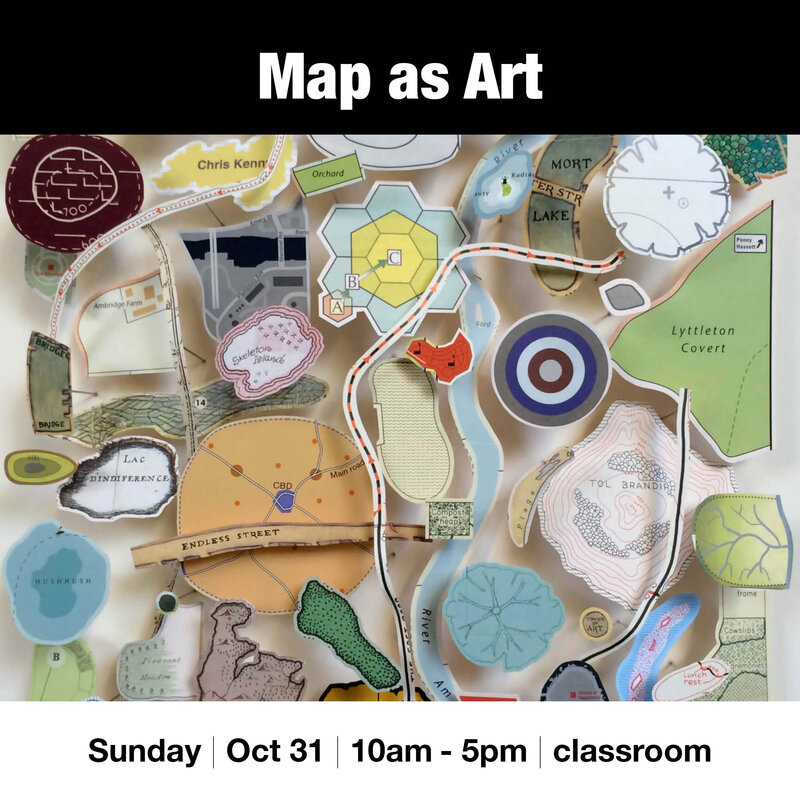 Map as Art @ Vancouver Island School of Art Oct 31 2021 - Jun 5th @ Vancouver Island School of Art