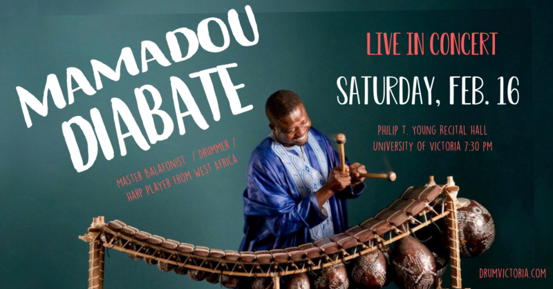 MAMADOU DIABATE CONCERT @ Phillip T. Young Recital Hall (Uvic) Feb 16 2019 - Jul 3rd @ Phillip T. Young Recital Hall (Uvic)
