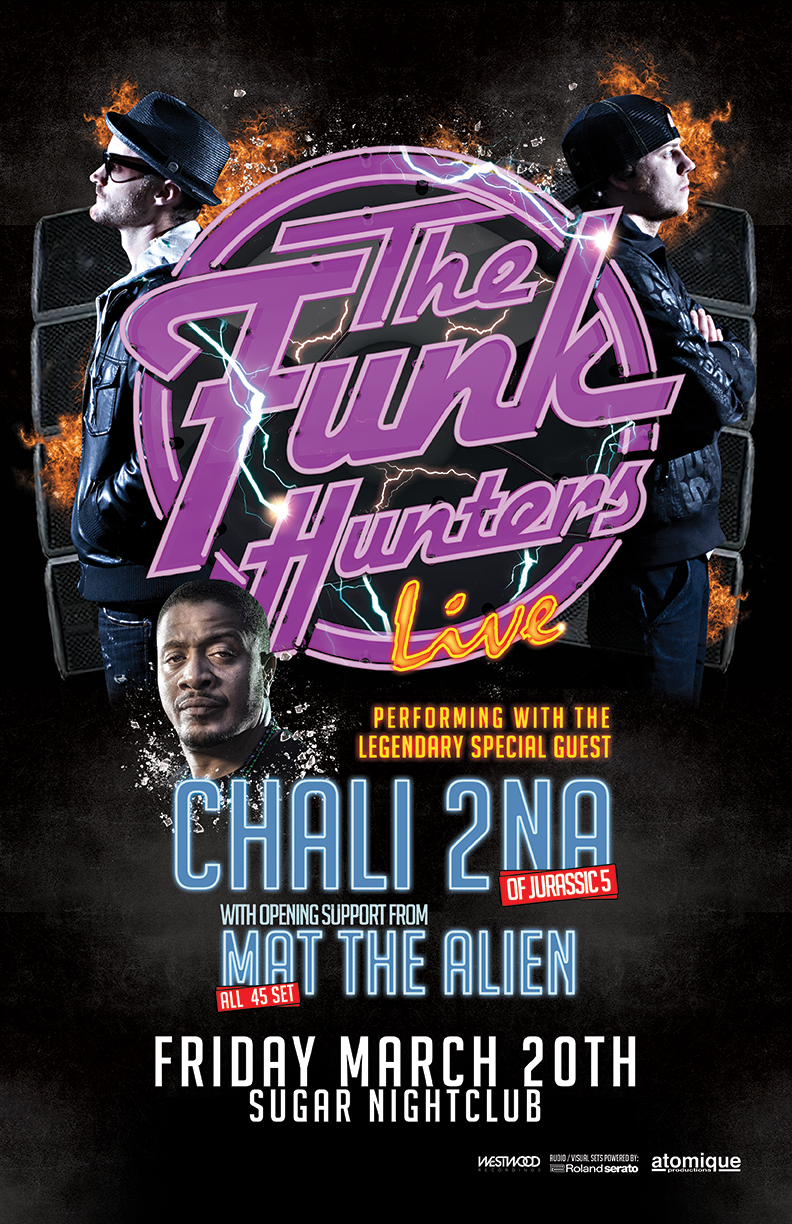 The Funk Hunters, Chali 2na, Mat the Alien @ Capital Ballroom Mar 20 2015 - May 8th @ Capital Ballroom