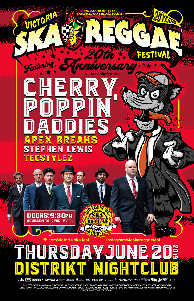The Cherry Poppin' Daddies, Apex Breaks , Stephen Lewis , TecStylez @ Distrikt Jun 20 2019 - May 6th @ Distrikt