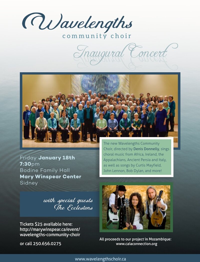Wavelengths Community Choir @ Bodine Family Hall, Mary Winspear Center Jan 18 2019 - Jun 9th @ Bodine Family Hall, Mary Winspear Center
