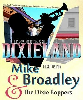 Mike Broadly and the Dixie Boppers @ Hermann's Jazz Club Dec 9 2018 - Jun 5th @ Hermann's Jazz Club