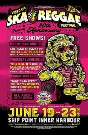 Victoria Ska & Reggae Festival 20th Anniversary FREE Showcase!: The Bandulus, Salsahall Collective, The Capital Collective , THE STEADIES  @ Ship Point (Inner Harbour) Jun 20 2019 - May 6th @ Ship Point (Inner Harbour)