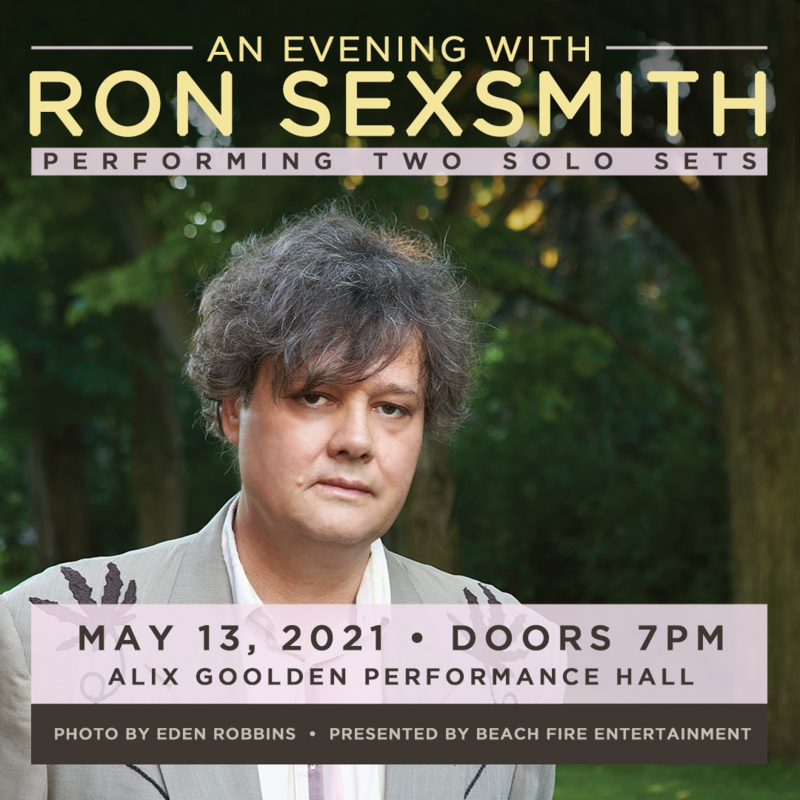 Ron Sexsmith @ Alix Goolden Performance Hall Mar 20 2022 - Apr 30th @ Alix Goolden Performance Hall