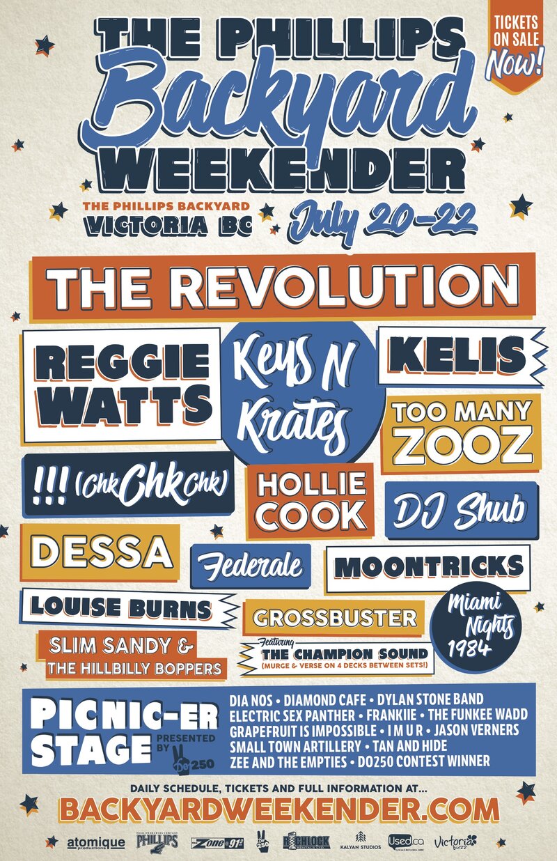 The Phillips Backyard Weekender: Revolution, The, Kelis, Hollie Cook, Miami Nights 1984 @ The Phillips Backyard Jul 22 2018 - May 6th @ The Phillips Backyard