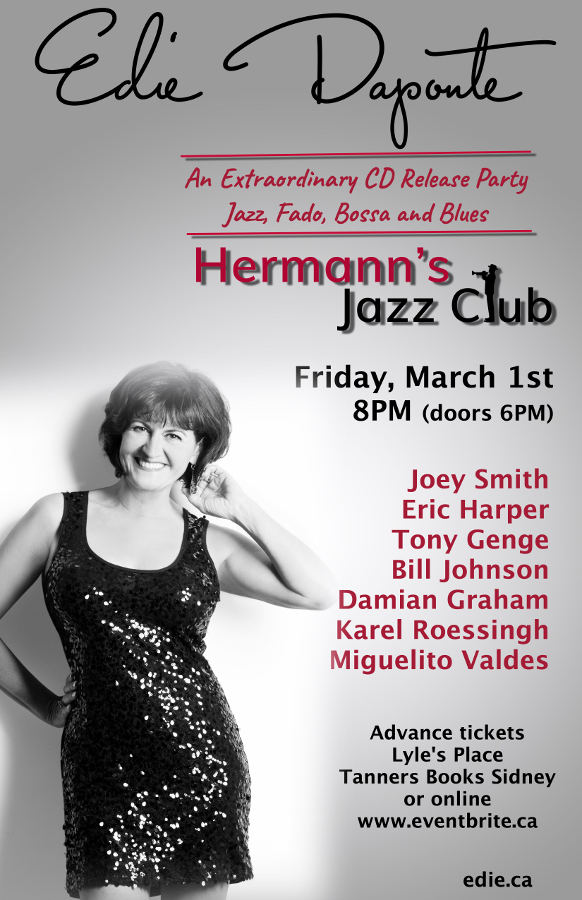 Extraordinary CD Release Party (Hermann's 38th Anniversary Week): Edie DaPonte, Joey Smith, Karel Roessingh, Damian Graham, Miguelito Valdes, Eric Harper, Bill Johnson, Tony Genge @ Hermann's Jazz Club Mar 1 2019 - May 6th @ Hermann's Jazz Club