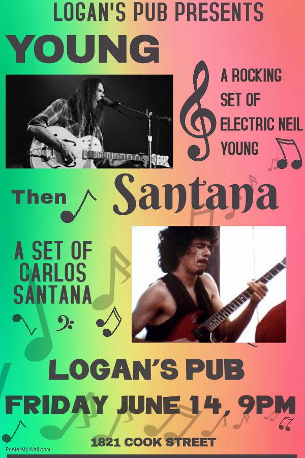 Young Santana - Set of Neil Young - Set of Carlos Santana @ Logan's Pub Jun 14 2019 - Jun 9th @ Logan's Pub