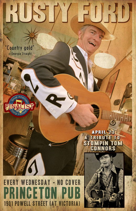 Tribute to Stompin Tom Conners: Rusty Ford @ Princeton Pub Apr 23 2014 - May 7th @ Princeton Pub