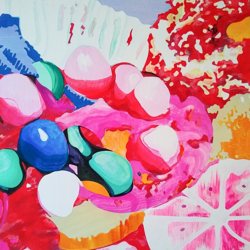 Variegated Sweets: Rachel Vanderzwet  @ Ministry of Casual Living Window Gallery Mar 28 2021 - May 1st @ Ministry of Casual Living Window Gallery