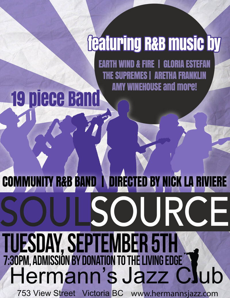 Soul Source  @ Hermann's Jazz Club Sep 5 2017 - May 13th @ Hermann's Jazz Club