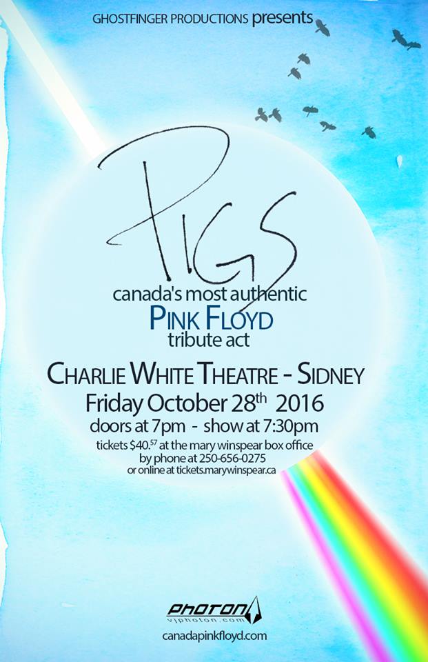 PIGS Pink Floyd Tribute "Inside & Out": Pigs @ Mary Winspear Centre Oct 28 2016 - May 6th @ Mary Winspear Centre