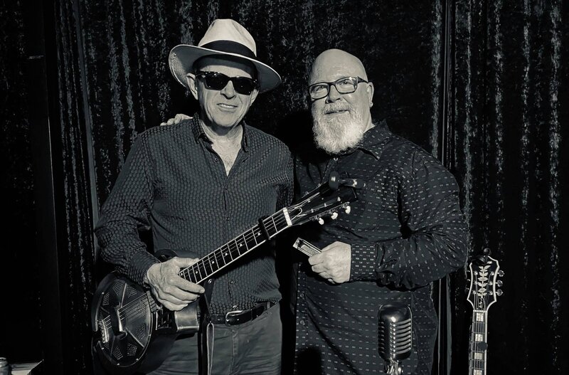 "Lazy Mike Mallon & Mark West Coast Comerford" @ Hermann's Jazz Club Mar 4 2021 - Jun 9th @ Hermann's Jazz Club
