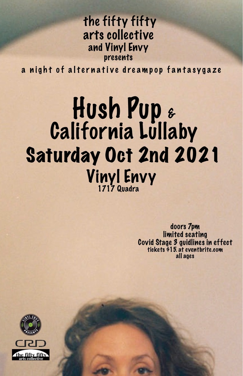 Vinyl Envy & 50/50 Present: Hush Pup, California Lullaby @ Vinyl Envy Oct 2 2021 - May 12th @ Vinyl Envy