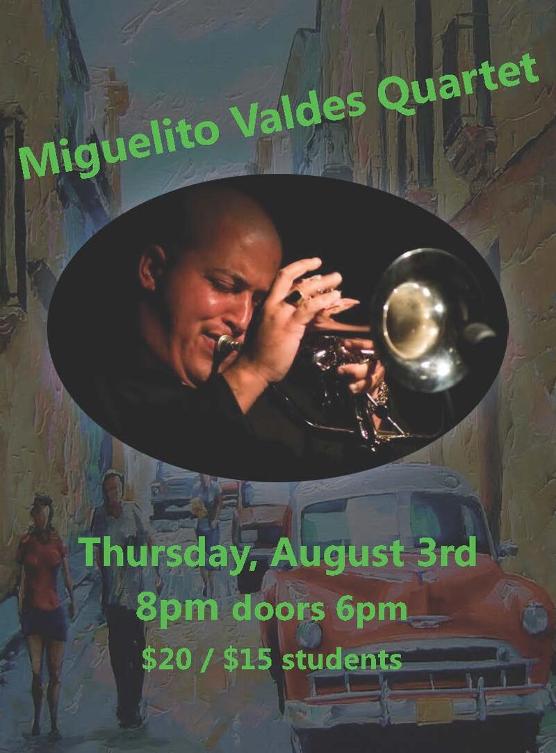 Miguelito Valdes Quartet @ Hermann's Jazz Club Aug 3 2017 - Jun 7th @ Hermann's Jazz Club