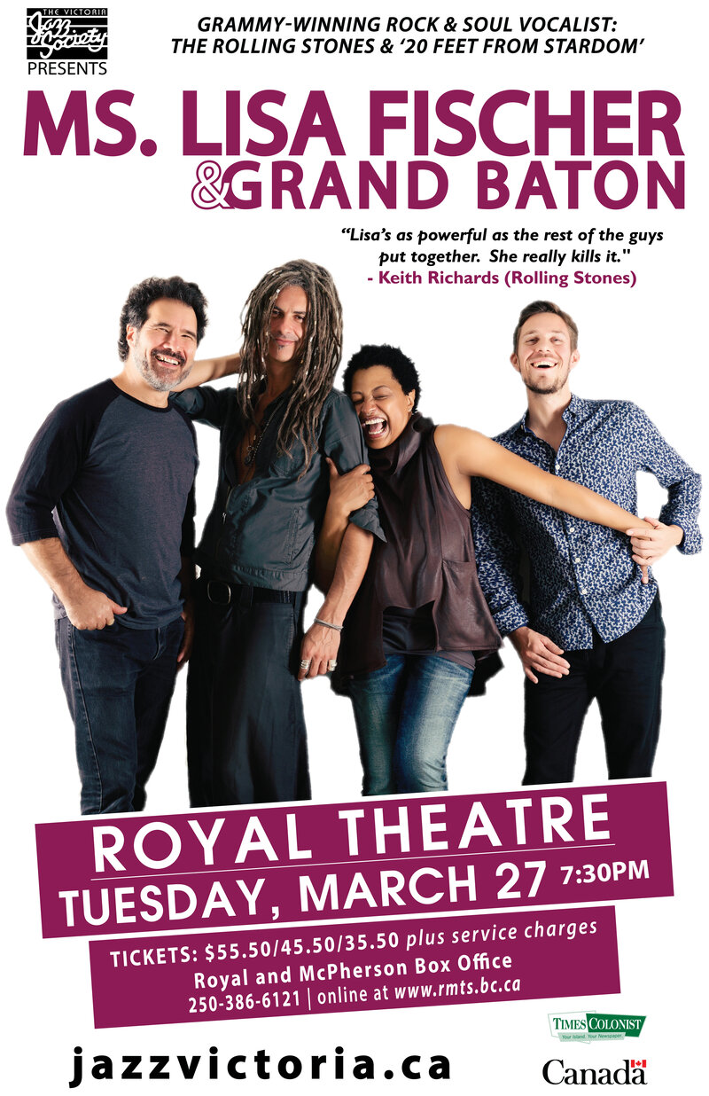 Ms Lisa Fischer & Grand Baton @ Royal Theatre Mar 27 2018 - Jun 6th @ Royal Theatre