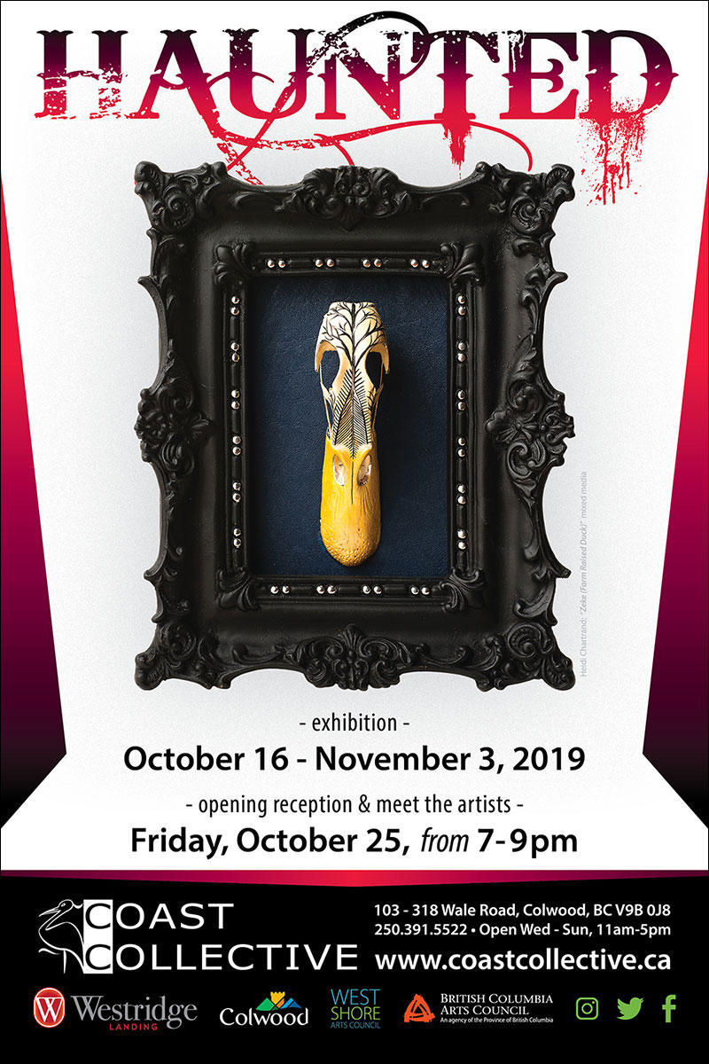 Haunted @ Coast Collective Art Society Oct 16 2019 - Jun 30th @ Coast Collective Art Society