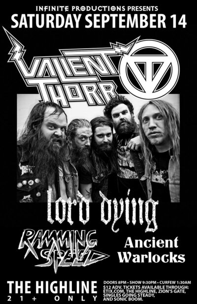 Valient Thorr, Lord Dying, Ramming Speed, Ancient Warlocks @ Highline Sep 14 2013 - May 7th @ Highline