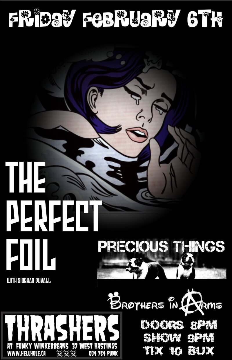 The Perfect Foil, , Brothers in Arms @ Funky Winker Beans Feb 6 2015 - May 7th @ Funky Winker Beans
