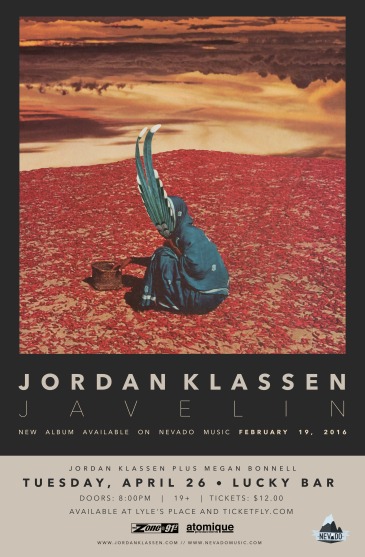 Jordan Klassen, Megan Bonnell @ Lucky Bar Apr 26 2016 - Jun 4th @ Lucky Bar