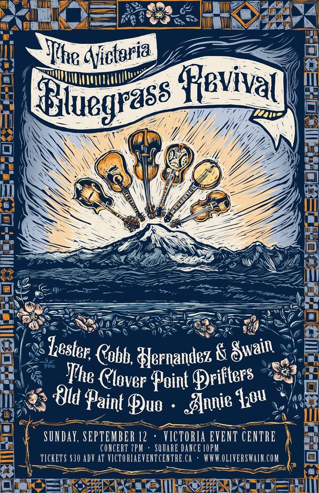 The Victoria Bluegrass Revival: Oliver Swain @ Victoria Event Centre Sep 12 2021 - May 5th @ Victoria Event Centre