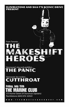 Bring your Dancing Shoes!!: The Makeshift Heroes, Cuthroat, The Panic @ The Marine Club Jul 15 2005 - May 8th @ The Marine Club