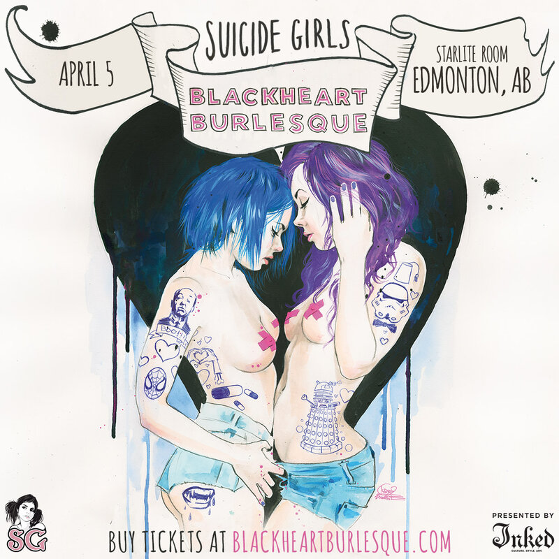 A Burlesque Show Unlike Any Other!: The Suicide Girls (Blackheart Burlesque) @ The Starlite Room & Victory Lounge Apr 5 2014 - May 7th @ The Starlite Room & Victory Lounge