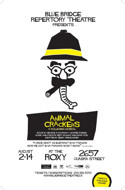 Animal Crackers @ Blue Bridge Repertory Theatre Aug 5 2016 - Jun 27th @ Blue Bridge Repertory Theatre
