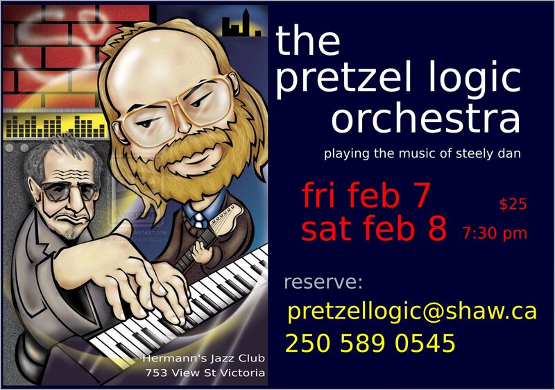 Pretzel Logic Orchestra @ Hermann's Jazz Club Feb 8 2020 - May 10th @ Hermann's Jazz Club