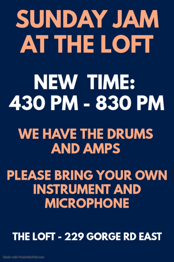 Sunday Jam: Rainshadow Al @ The Loft (Victoria) Oct 24 2021 - Jun 4th @ The Loft (Victoria)