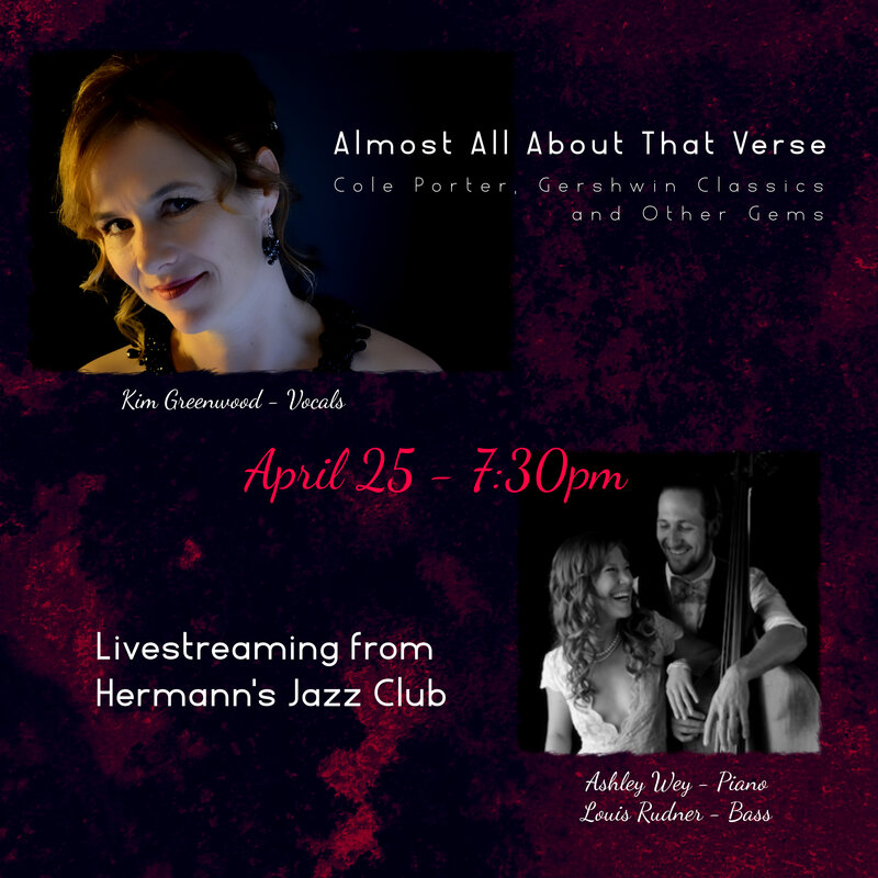 Kim Greenwood -Almost All About That Verse - May 6th @ Hermann's Jazz Club