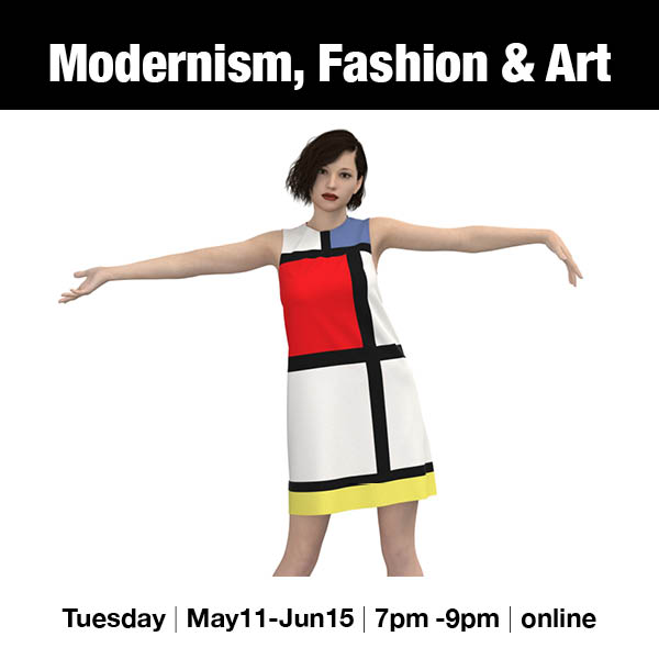 Modernism, Fashion and Art @ Online May 11 2021 - Jun 5th @ Online