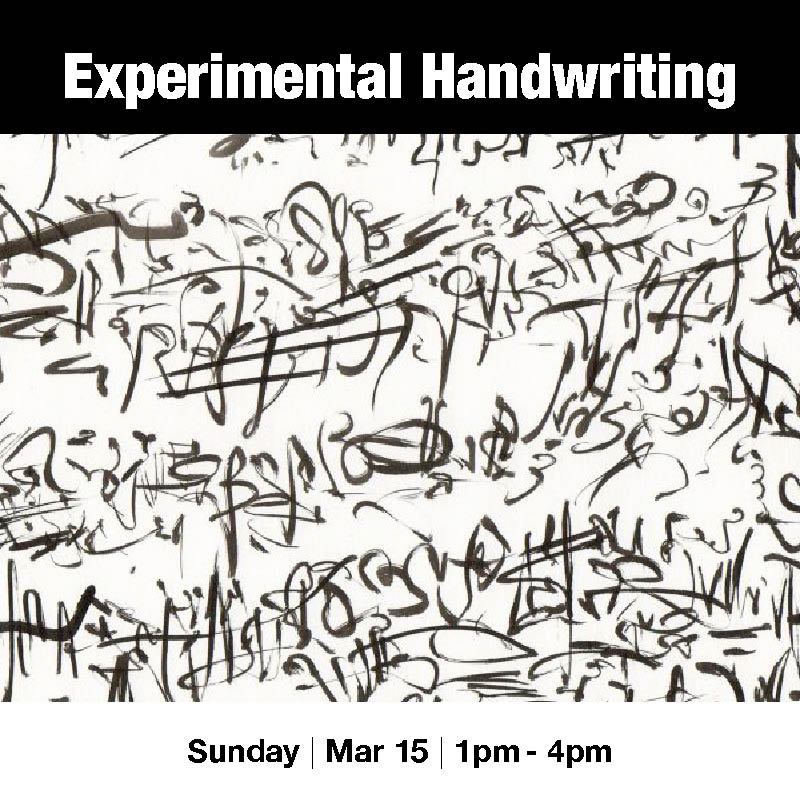 Experimental Handwriting @ Vancouver Island School of Art Mar 15 2020 - Jun 4th @ Vancouver Island School of Art