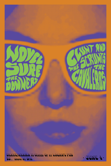 SHAKE/ARAMA II WARM-UP with: Novel, SURE, The Downers, Clunt & the Scrunts, The Cavaleros @ Logan's Pub Jun 4 2015 - May 7th @ Logan's Pub