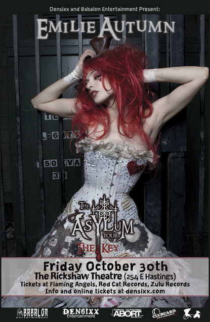 Devil's Night: An Evening with Emilie Autumn: Emilie Autumn @ Rickshaw Theatre - Oct 30, 2009