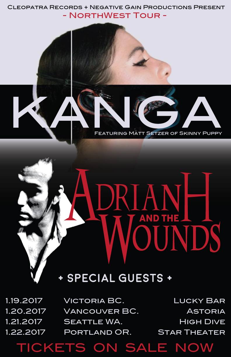 Kanga  (LA), Adrian H and the Wounds  (Portland), Oceanside 85  (Victoria) @ Lucky Bar Jan 19 2017 - Apr 30th @ Lucky Bar