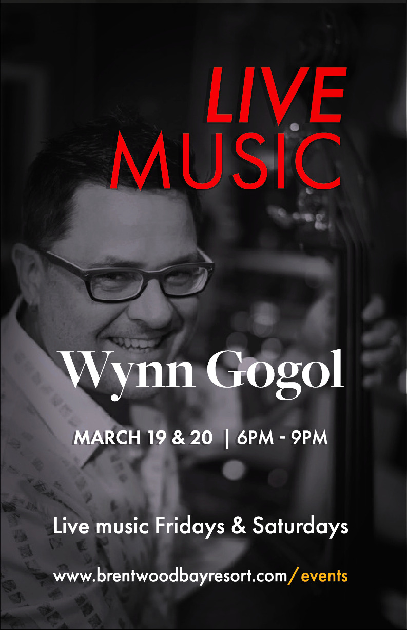 Live Music at Brentwood Bay Resort: Wynn Gogol @ Brentwood Bay Resort And Spa Mar 19 2021 - Apr 30th @ Brentwood Bay Resort And Spa