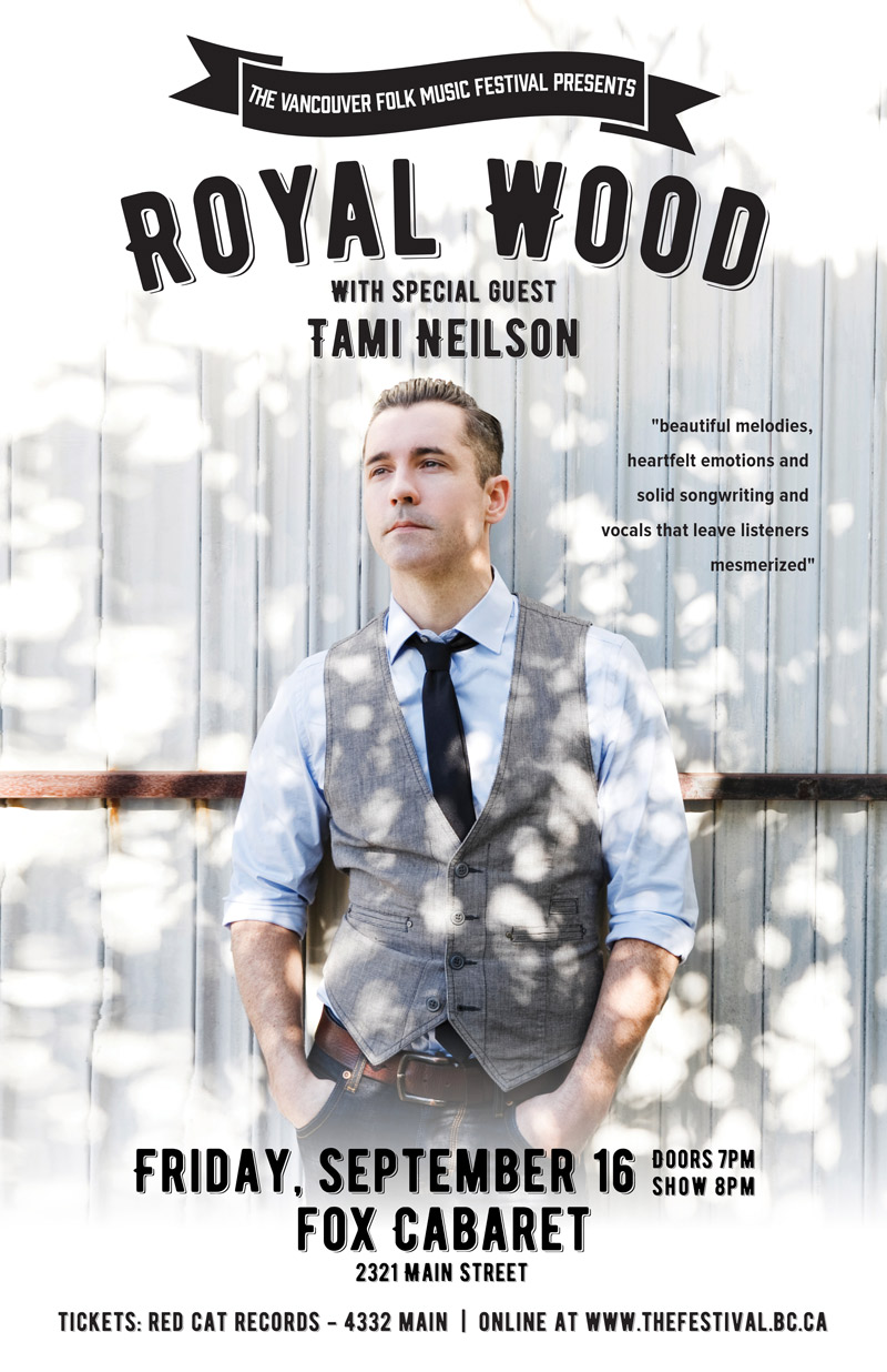 Royal Wood, Tami Neilson @ Fox Cabaret Sep 16 2016 - May 13th @ Fox Cabaret