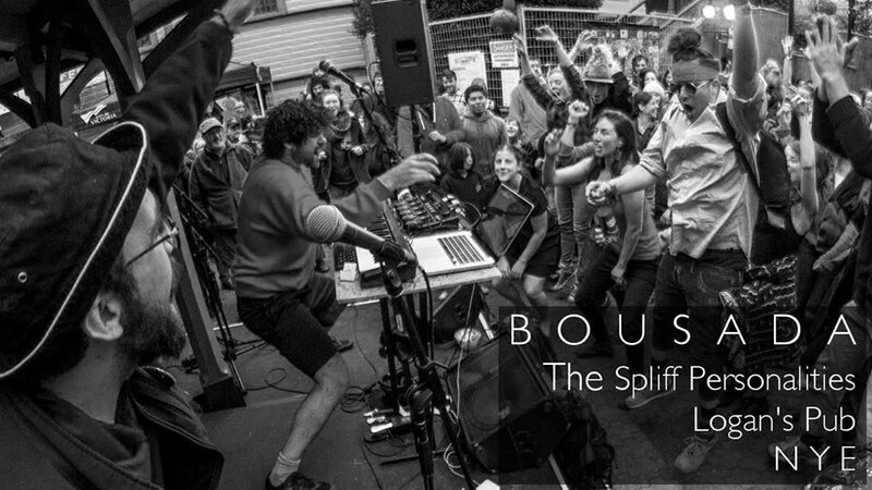 NYE 2018 at Logan's Pub: BOUSADA, The Spliff Personalities, Mister Luke O'Hearn @ Logan's Pub Dec 31 2017 - May 11th @ Logan's Pub