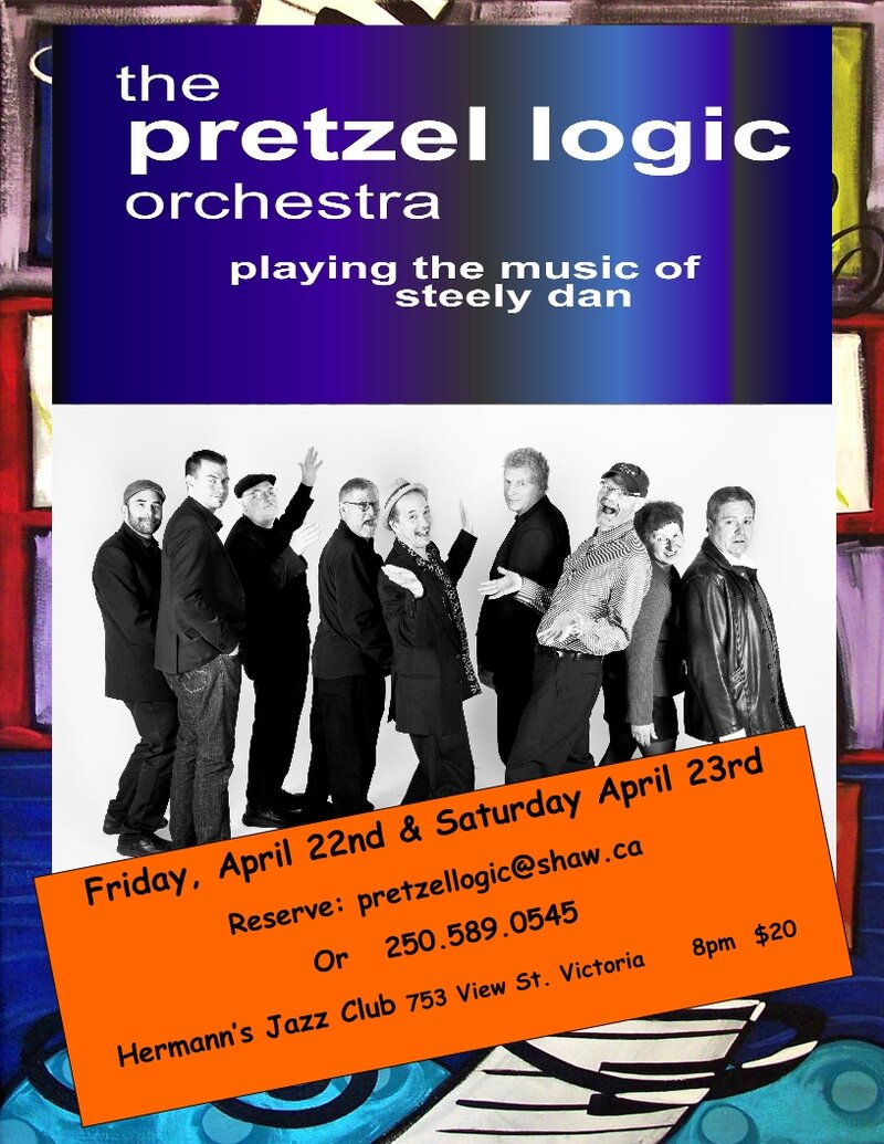 Pretzel Logic Orchestra @ Hermann's Jazz Club Apr 23 2016 - May 10th @ Hermann's Jazz Club