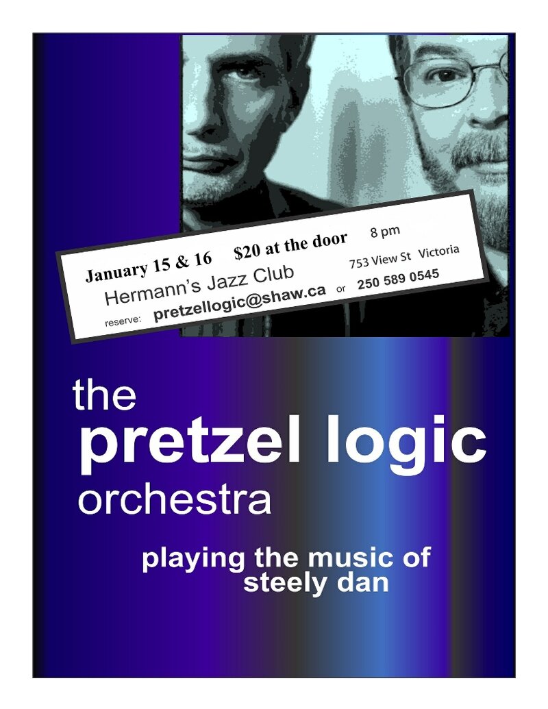 Pretzel Logic Orchestra @ Hermann's Jazz Club Jan 15 2016 - May 1st @ Hermann's Jazz Club
